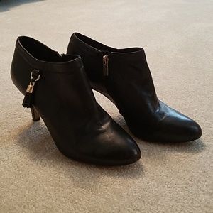Vince Camuto Leather Heeled Booties